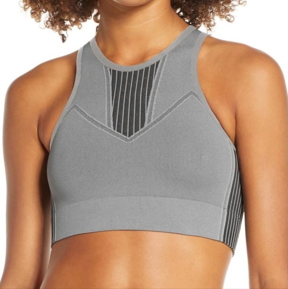 Zella Other - Zella Body Womens Sports Bra M Grey/Black Tempo Long Line Sports Bra